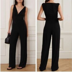 NWT Norma Kamali Tara Jumpsuit Black XS